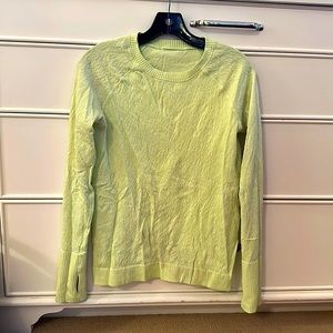 Neon yellow/green lululemon top